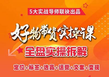 抖音好物带货实操课，全盘拆解抖音好物带货号全套流程打法-优优资源网