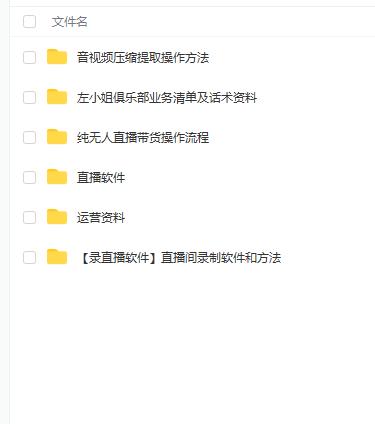 左小姐-直播带货俱乐部十三行、无人直播，全套教程附：工具、文档、话术资料-优优资源网