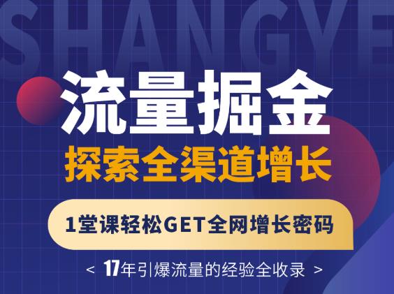 张琦流量掘金探索全渠道增长，1堂课轻松GET全网增长密码-优优资源网