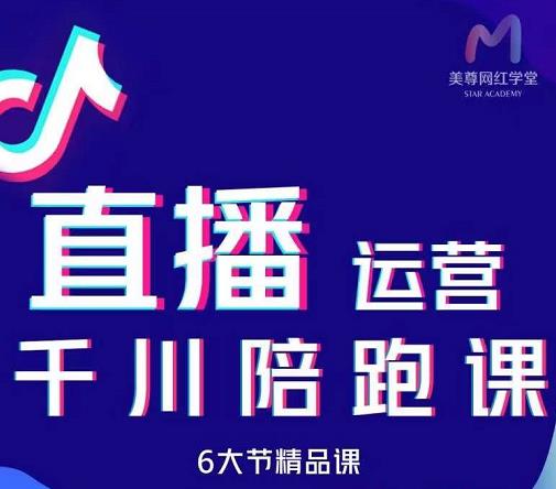 美尊-抖音直播运营千川系统课：直播​运营规划、起号、主播培养、千川投放等-优优资源网