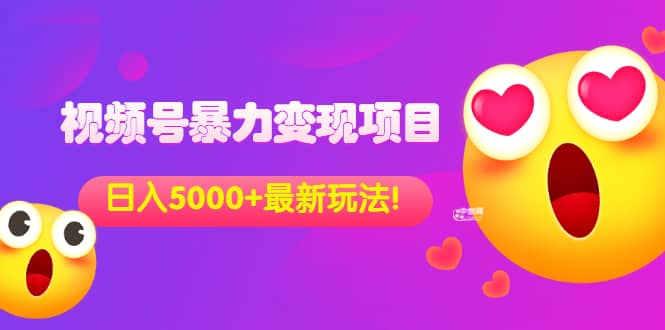 外面收费699的视频号暴力变现项目，日入5000 ，简单易操作当天见效果-优优资源网