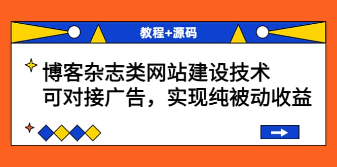 博客杂志类网站建设技术，可对接广告，实现纯被动收益（教程 源码）-优优资源网