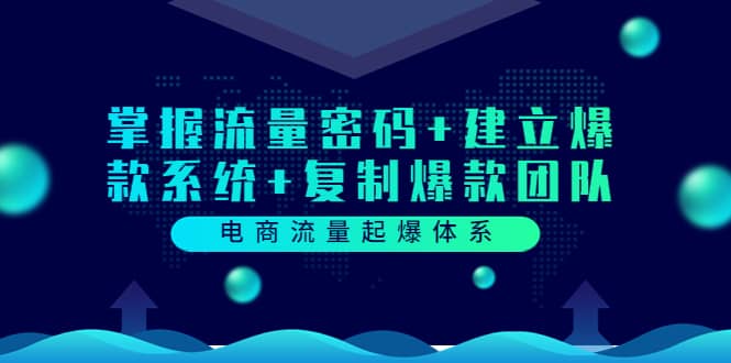 电商流量起爆体系：掌握流量密码 建立爆款系统 复制爆款团队（价值599）-优优资源网