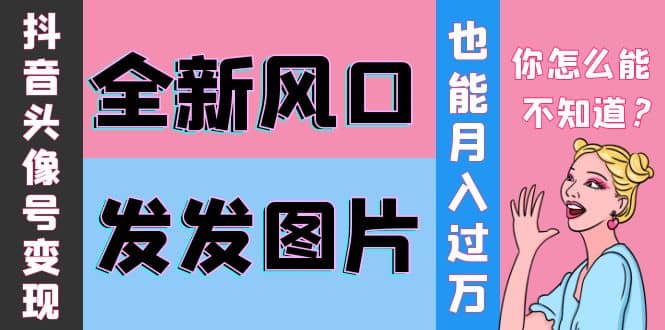 抖音头像号变现0基础教程-优优资源网