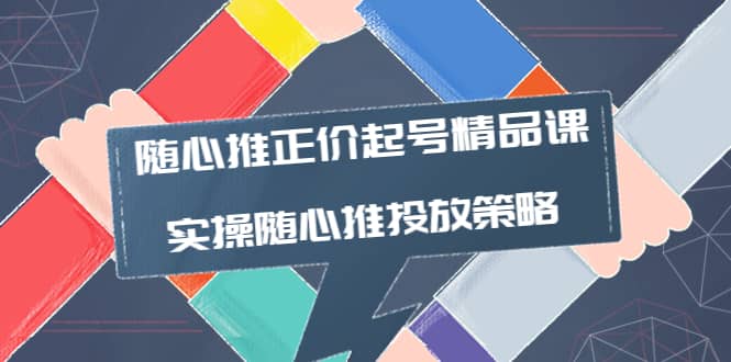 随心推正价起号精品课，实操随心推投放策略（5节课-价值298）-优优资源网