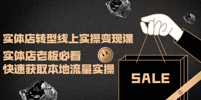 实体店转型线上实操变现课：实体店老板必看，快速获取本地流量实操-优优资源网