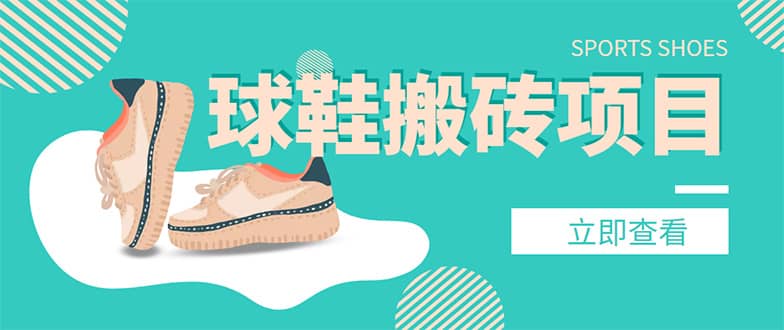 外面收费998的球鞋搬砖项目【详细教程 资源渠道】-优优资源网