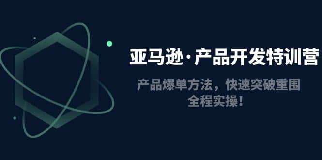 亚马逊·产品开发特训营：产品爆单方法，快速突破重围，全程实操-优优资源网