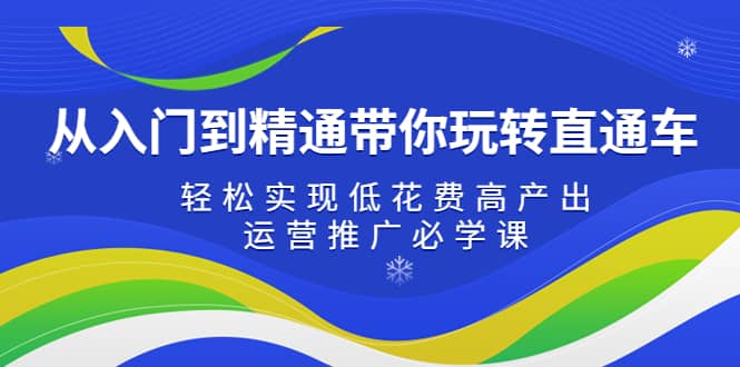 从入门到精通带你玩转直通车：轻松实现低花费高产出，35节运营推广必学课-优优资源网
