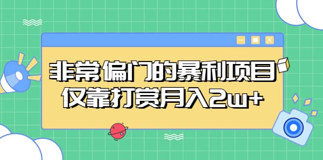 非常偏门的暴利项目-优优资源网