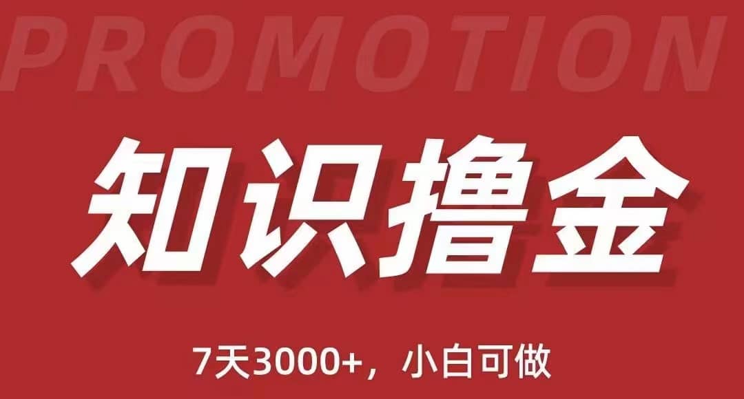 抖音知识撸金项目：执行力强当天见收益(教程+资料)-优优资源网