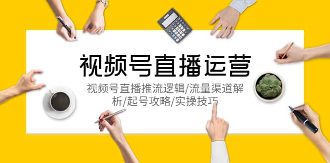 视频号直播运营，视频号直播推流逻辑/流量渠道解析/起号攻略/实操技巧-优优资源网