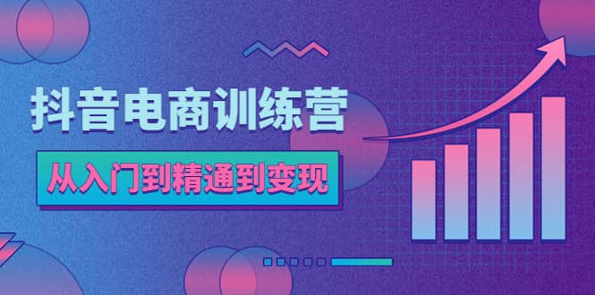 抖音电商训练营：从入门到精通，从账号定位到流量变现，抖店运营实操-优优资源网