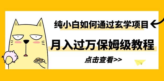 纯小白如何通过玄学项目月入过万保姆级教程-优优资源网