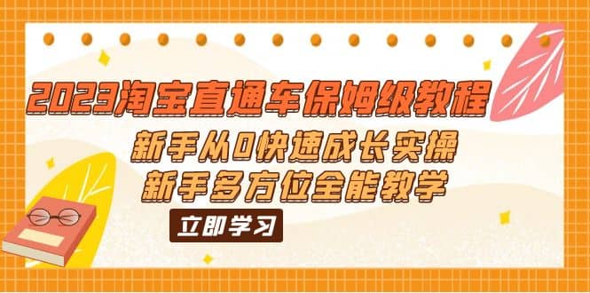 2023淘宝直通车保姆级教程：新手从0快速成长实操，新手多方位全能教学-优优资源网