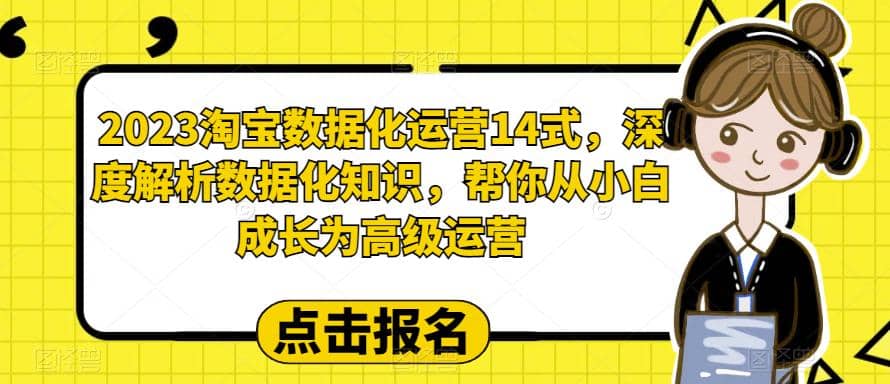 2023淘宝数据化-运营 14式，深度解析数据化知识，帮你从小白成长为高级运营-优优资源网