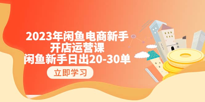 2023年闲鱼电商新手开店运营课：闲鱼新手日出20-30单（18节-实战干货）-优优资源网