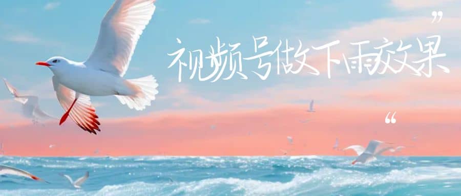 视频号做下雨视频一个账号一周涨粉10W 年入100w-优优资源网