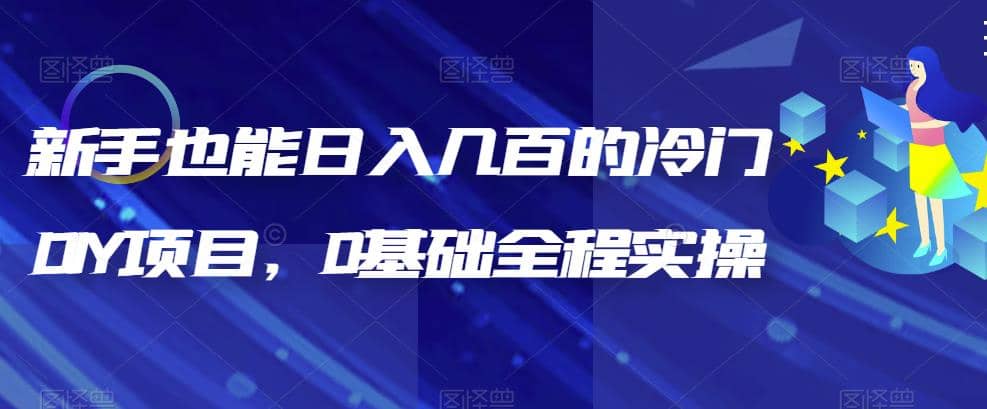 新手也能日入几百的冷门DIY项目，0基础全程实操【揭秘】-优优资源网