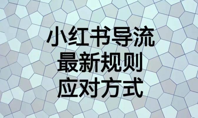 小红书导流最新规则应对方式【揭秘】-优优资源网