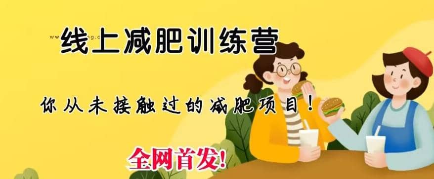 线上减肥训练营，足不出户，仅靠拉几个社群，发几条朋友圈，就可以月实现入五位【揭秘】-优优资源网