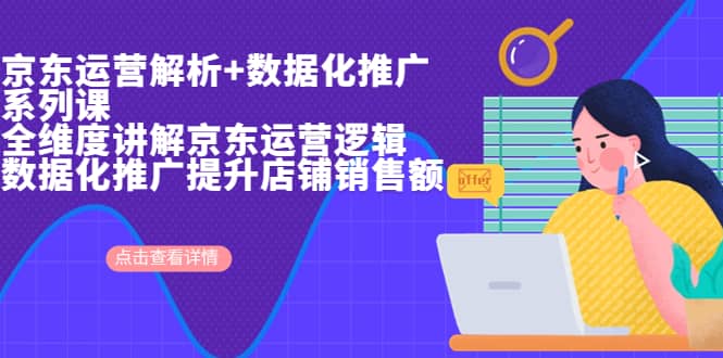 京东运营解析与数据化推广系列课，全维度讲解京东运营逻辑 数据化推广提升店铺销售额-优优资源网