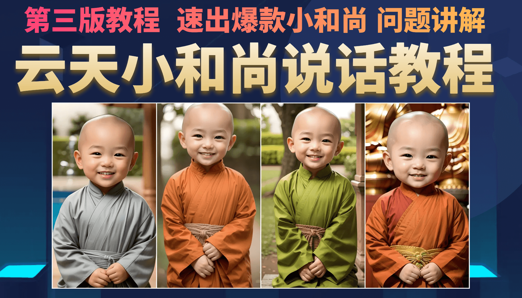 云天小和尚会说话，7天万粉（第3版教程）-优优资源网