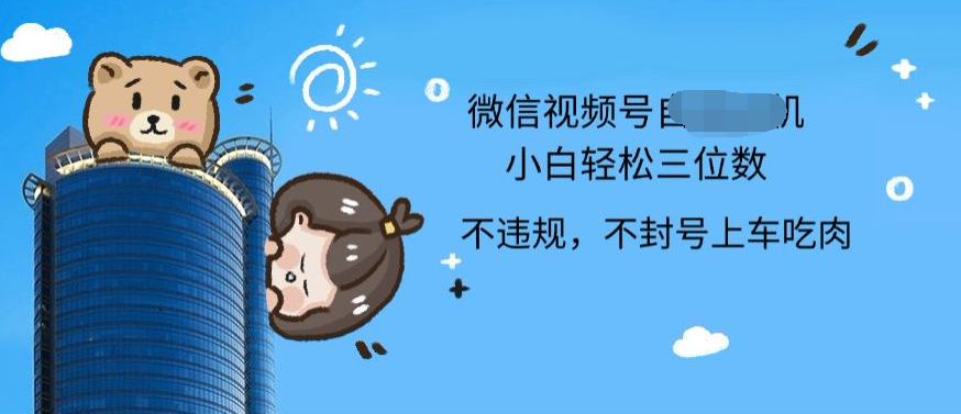 2024最新微信视频号挂机小白可上手，轻松日入三位数-优优资源网