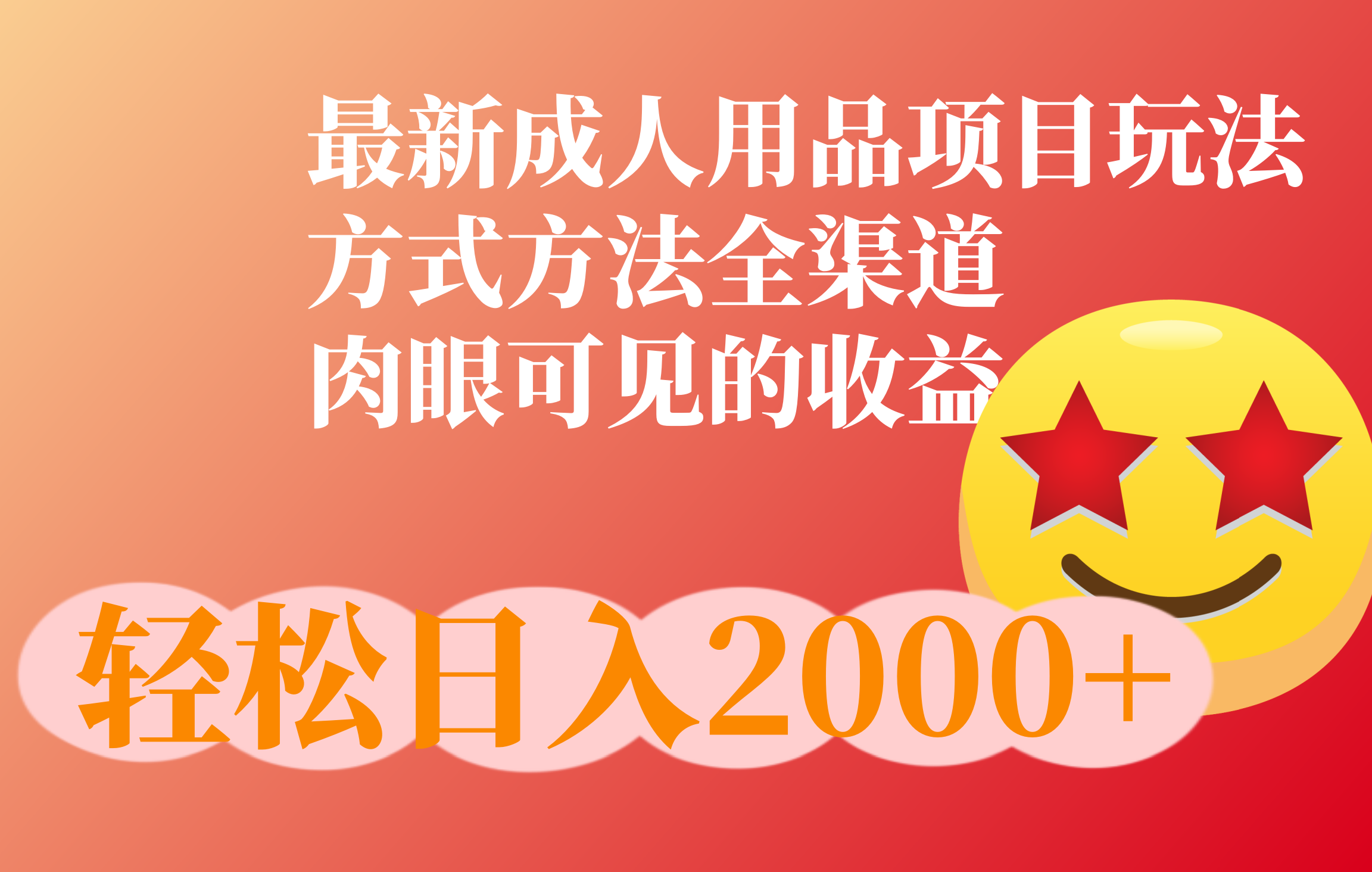 成人用品项目最新玩法，方式方法全渠道-优优资源网