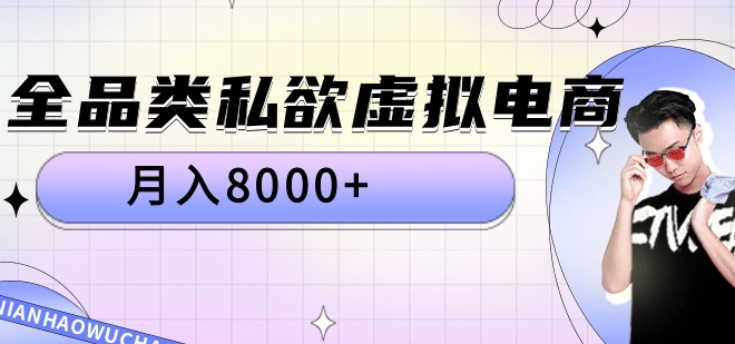 全品类私域虚拟电商，月入8000+-优优资源网