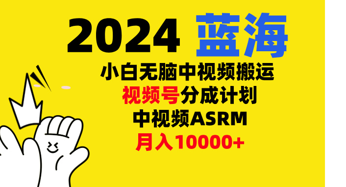 小白无脑复制-中视频视频号-分成计中视频ASRM-优优资源网