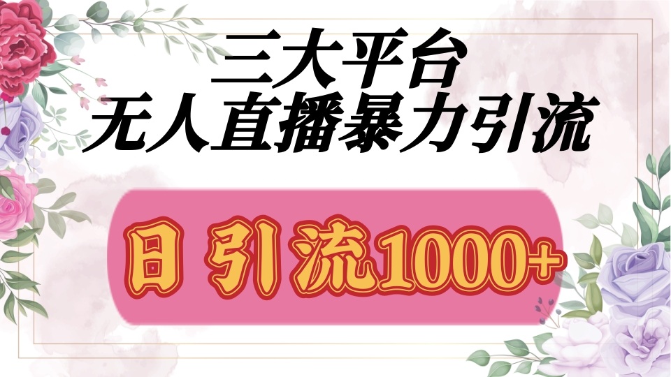 抖音，快手，视频号全平台通用，无人直播引流法，利用图片,模板,整套话术挂机全天支持矩阵操作，无限设备多开，超暴力引流，1000+高质量精准创业粉-优优资源网