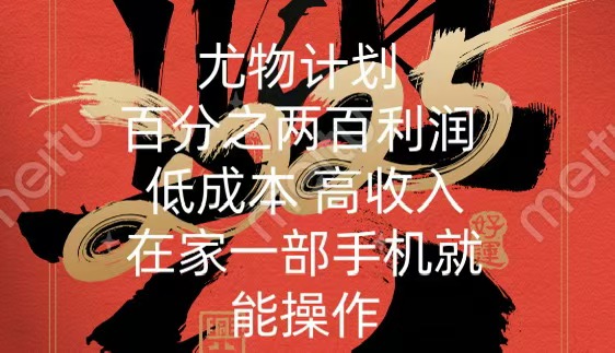 尤物计划-200％暴利 低成本 高收入 一部手机即可操作-优优资源网