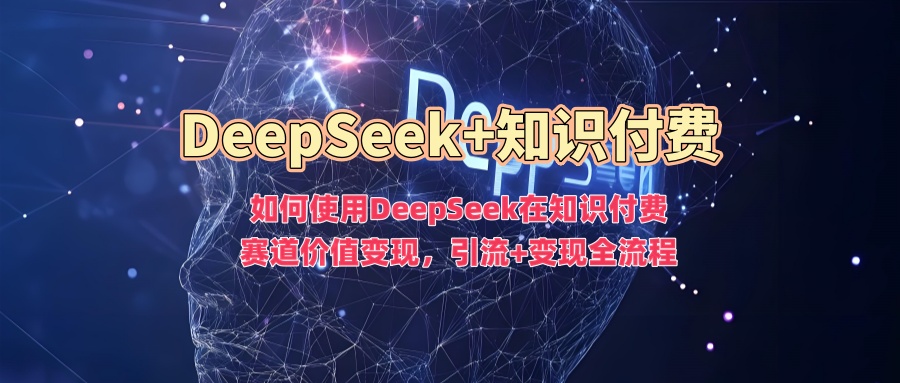 如何使用DeepSeek在知识付费赛道价值变现，引流+变现全流程-优优资源网