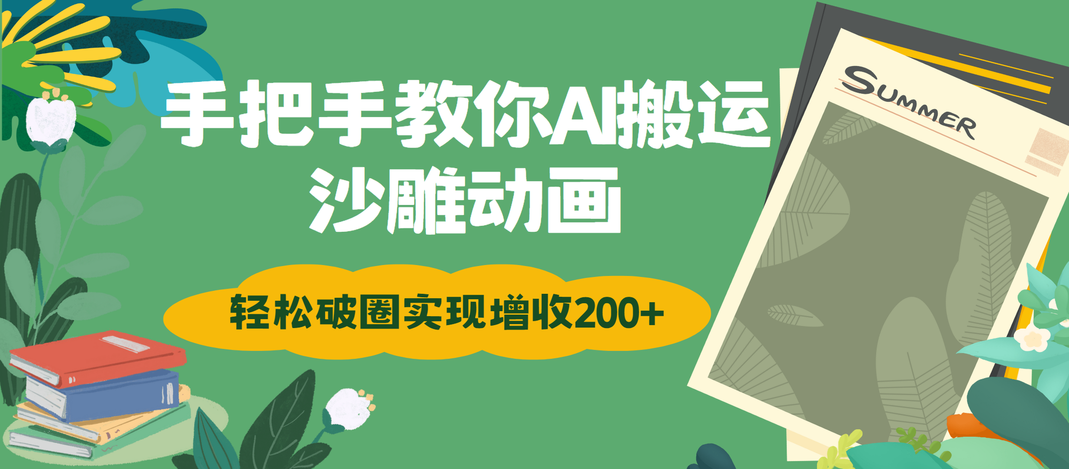 手把手教你用AI搬运沙雕动画轻松破圈实现增收200+-优优资源网