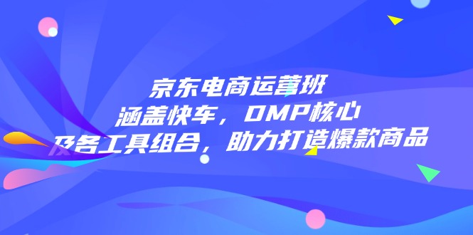京东电商运营班：涵盖快车，DMP核心及各工具组合，助力打造爆款商品-优优资源网