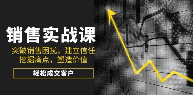 销售实战课，突破销售困扰，建立信任，挖掘痛点，塑造价值，轻松成交客户-优优资源网
