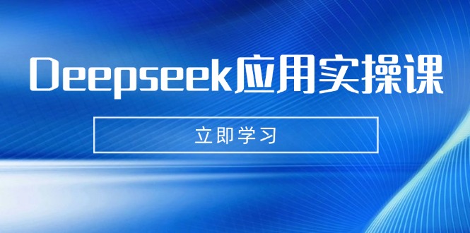 Deepseek应用实操课：AI制作数字妈妈、写真、短视频，辅导作业，PPT制作等-优优资源网