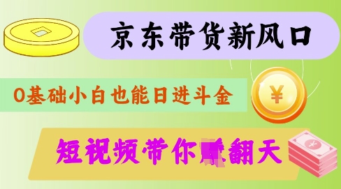 最新京东短视频带货代运营秘籍，轻松躺挣-优优资源网