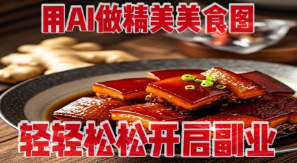 用AI做精美美食图，无需专业设备拍摄，轻轻松松开启副业-优优资源网