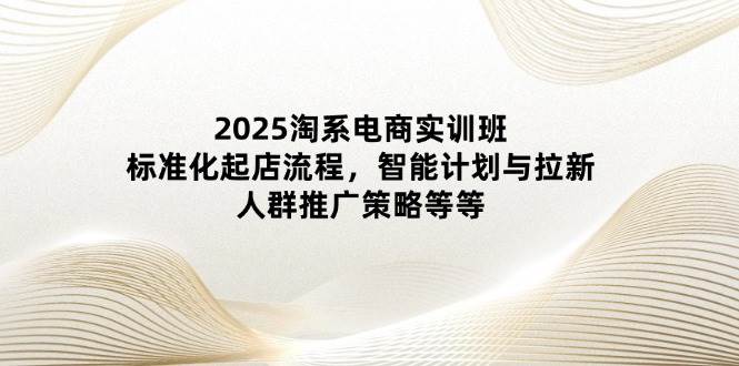 2025淘系电商实训班：标准化起店流程，智能计划与拉新，人群推广策略等等-优优资源网