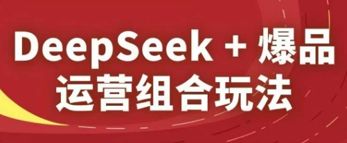 DeepSeek+爆品运营组合玩法，2025淘系精品课-优优资源网