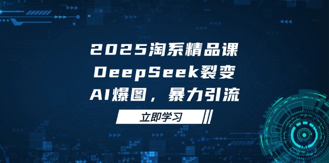 2025 淘系精品课，DeepSeek 裂变，AI 爆图，暴力引流-优优资源网