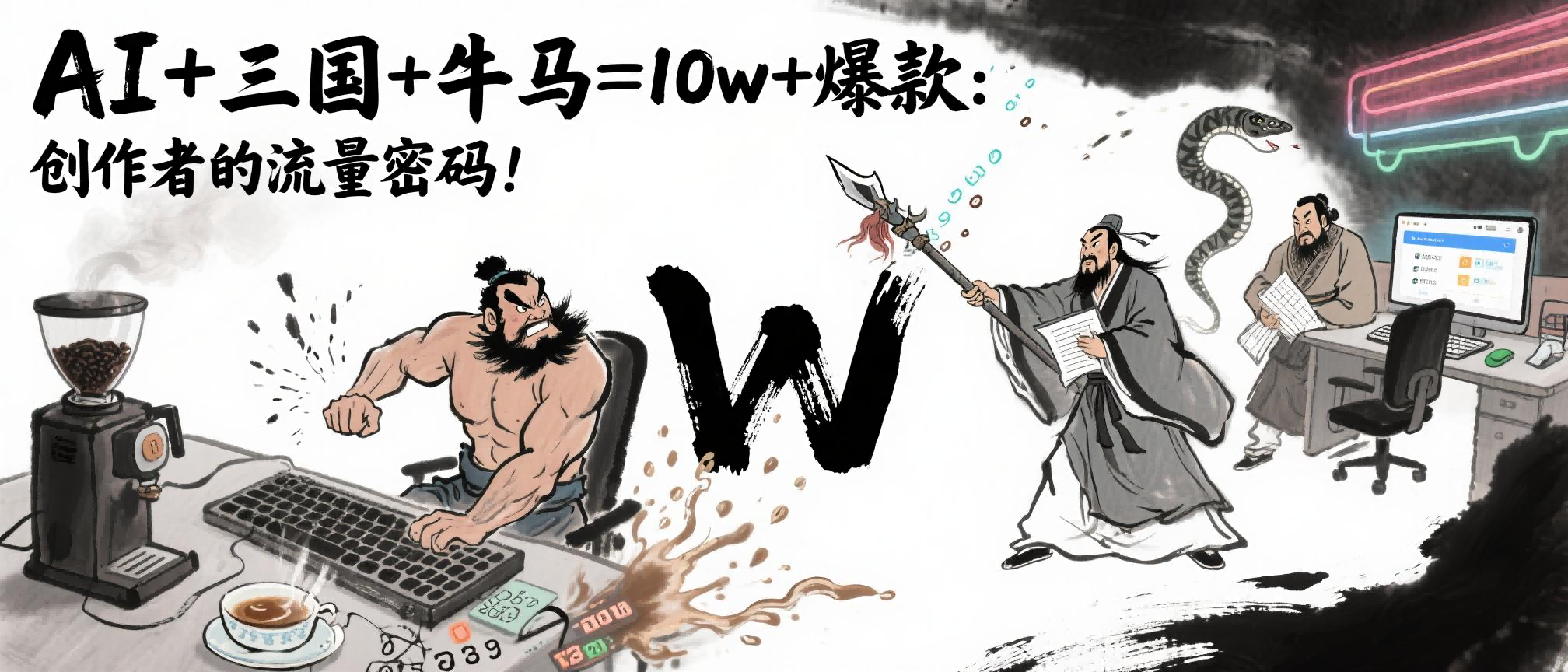 AI+三国+牛马=10w+爆款：创作者的流量密码！-优优资源网