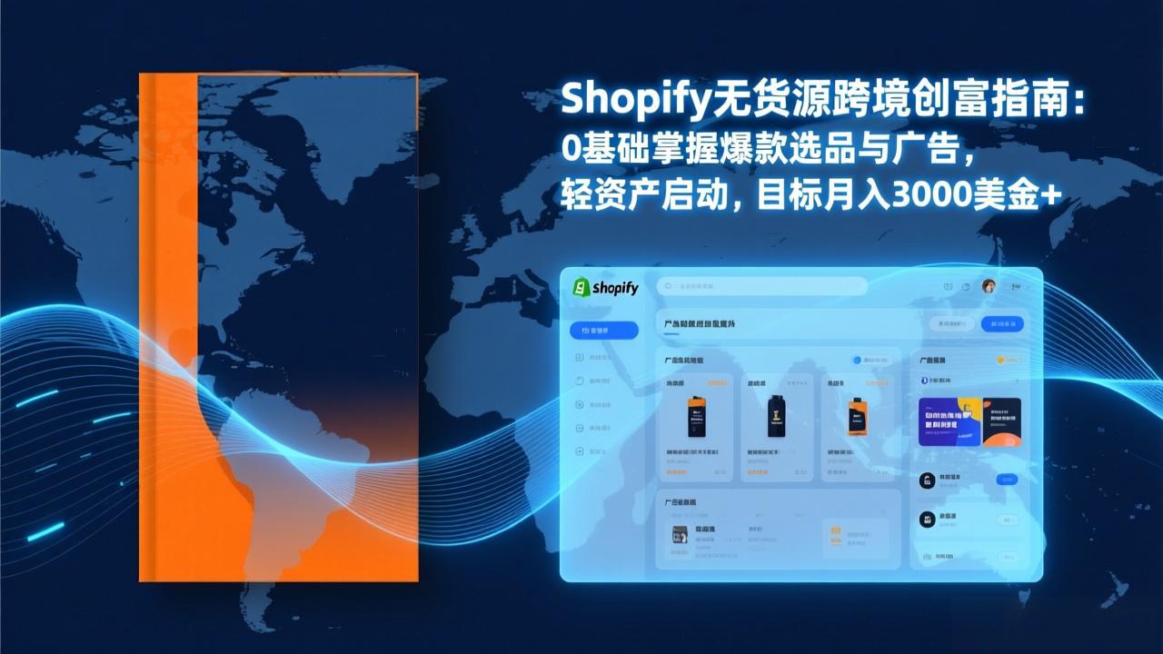 Shopify爆款打法实战：从选品到广告投放，复制爆款模型，驱动独立站月销售额破万刀-俊哥