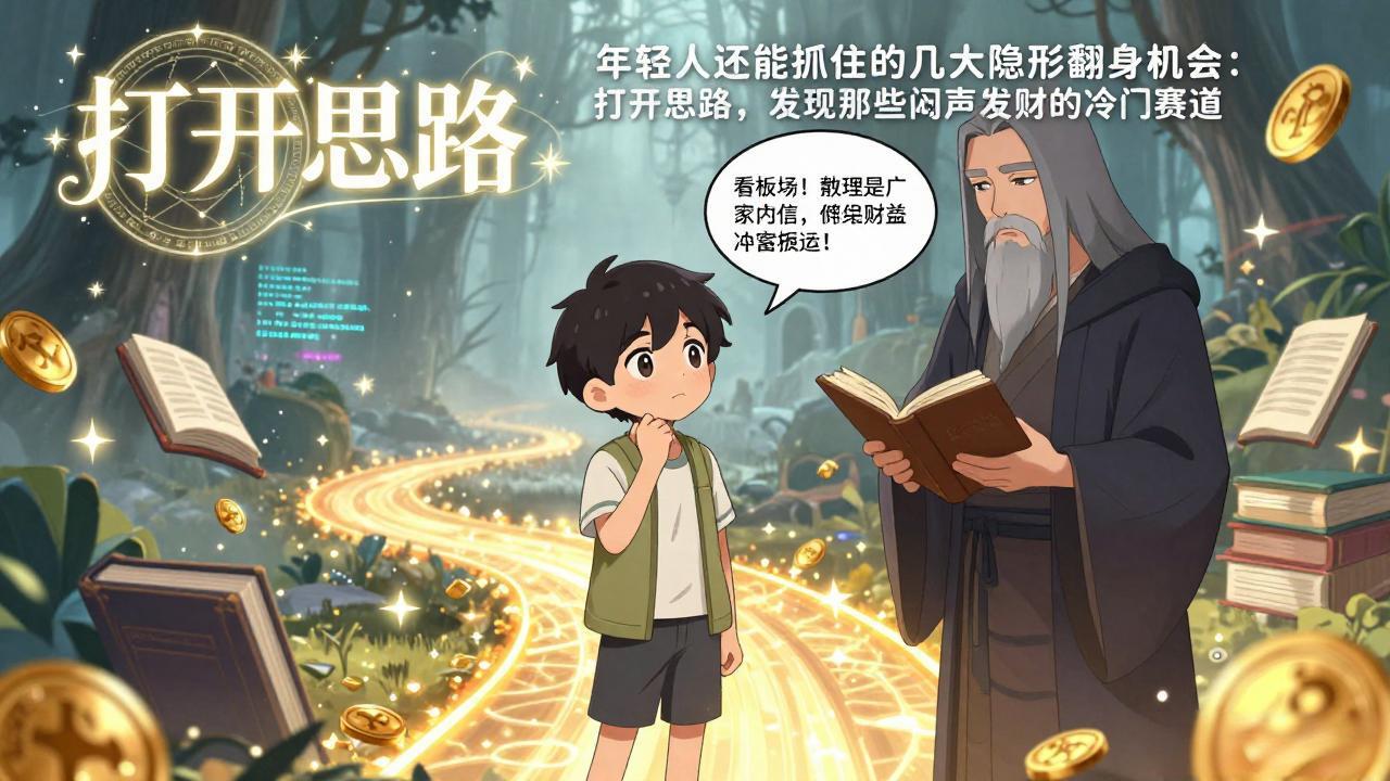 付费文1+2:年轻人还能抓住的几大隐形翻身机会:打开思路,发现那些闷声发财的冷门赛道-俊哥