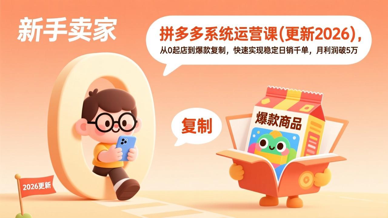 拼多多系统运营课(更新2026-俊哥