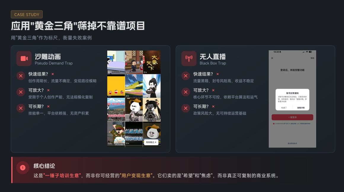 避免被割韭菜必学的“黄金三角”思维