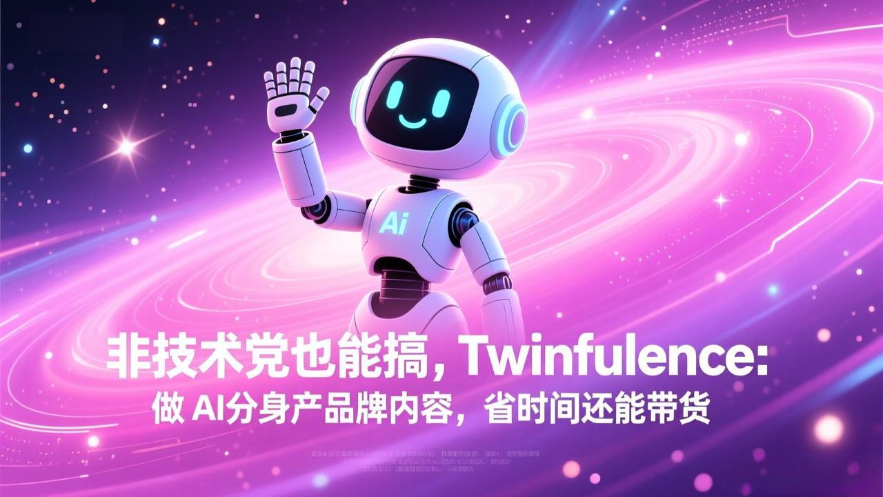 非技术党也能搞!Twinfluence:做 AI 分身产品牌内容,省时间还能带货-俊哥