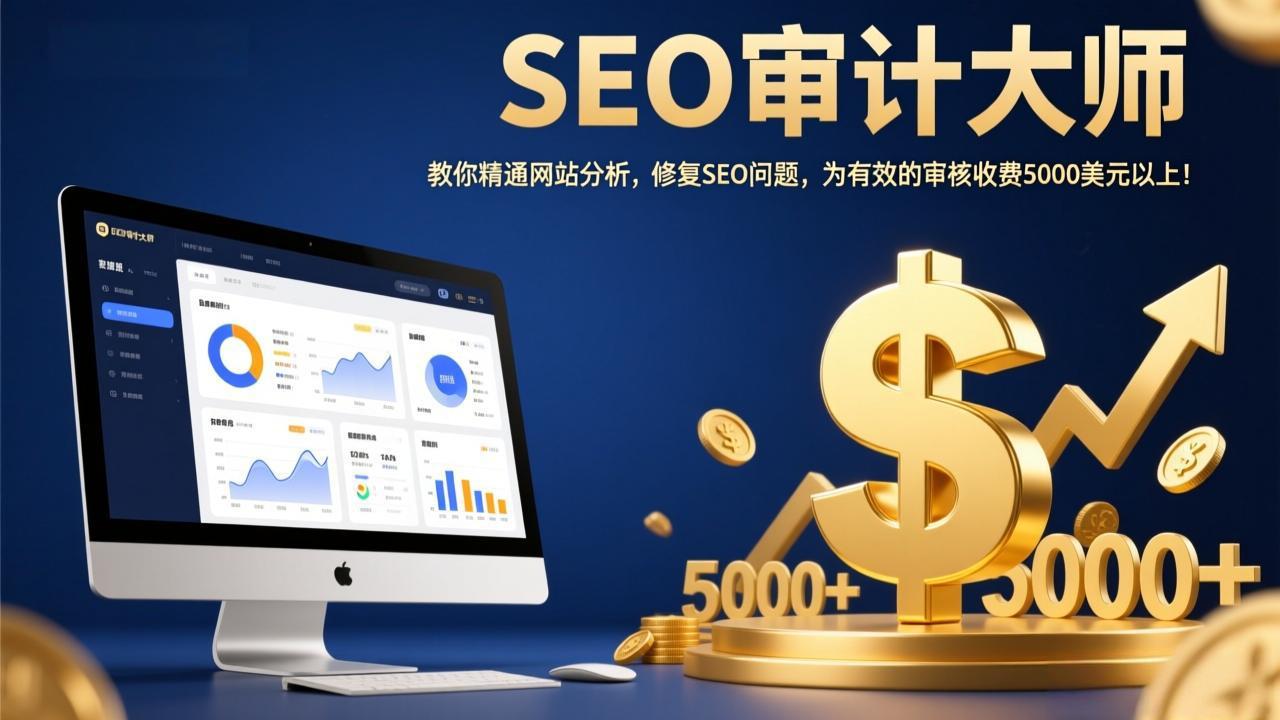 SEO审计大师：教你精通网站分析，修复SEO问题，为有效的审核收费5000美元以上！-俊哥